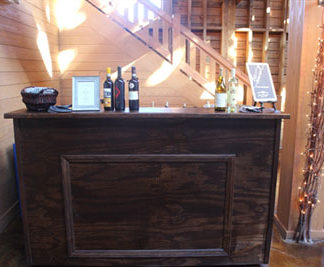 Rustic Wood Service Bar