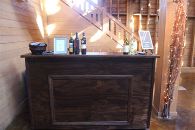 Rustic Wood Service Bar
