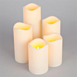 Battery Powered LED Pillar Candle