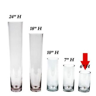 Cylinder Vase - 6in x 3.5in