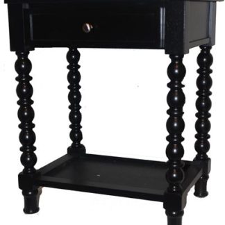 Black End Table w/Drawer