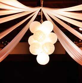 Silk Lantern Chandelier