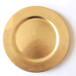 Acrylic Charger - Gold - 13in (packs of 10)