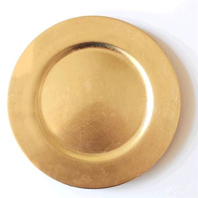 Acrylic Charger - Gold - 13in (packs of 10)