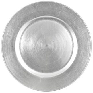 Acrylic Charger - Silver - 13in (packs of 10)