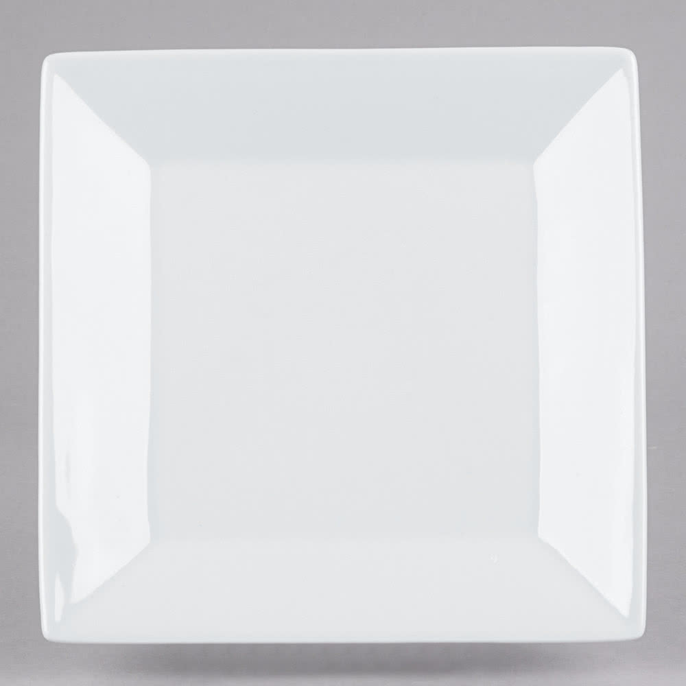 Square China Plate - 7in (Rack of 20)