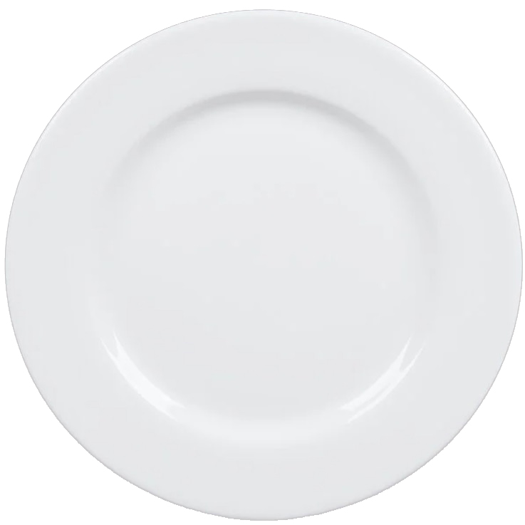 Round China Plate - 10in (Rack of 20)