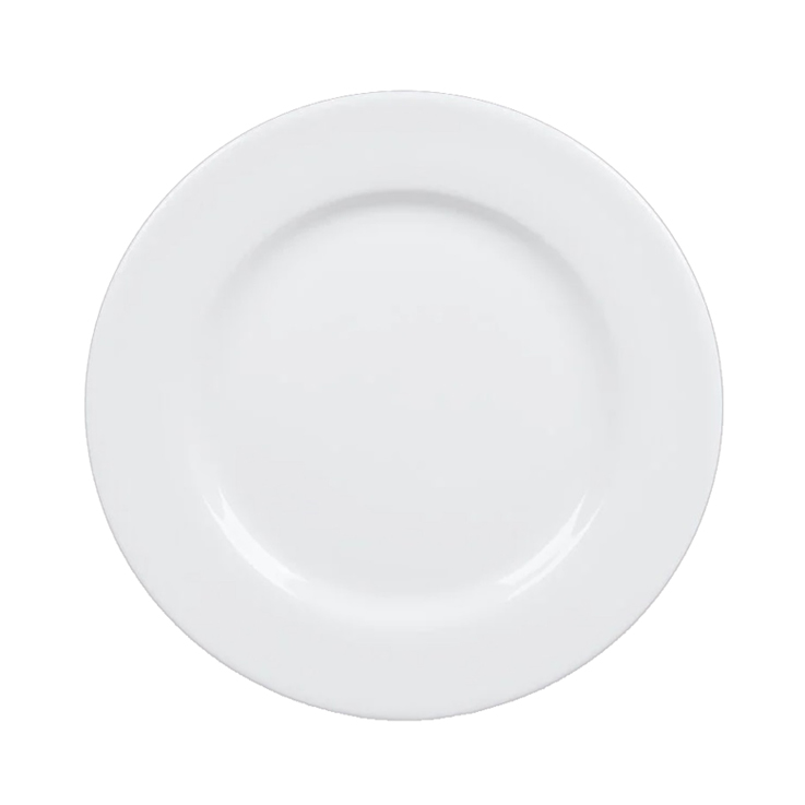 Round China Plate - 7-1/2in (Rack of 20)