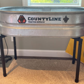 Large Galvanized Tub with Stand