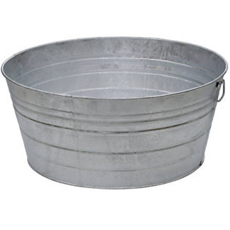 Galvanized Tub Drink Cooler - Medium Round