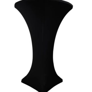Spandex Cocktail Table Cover - Black