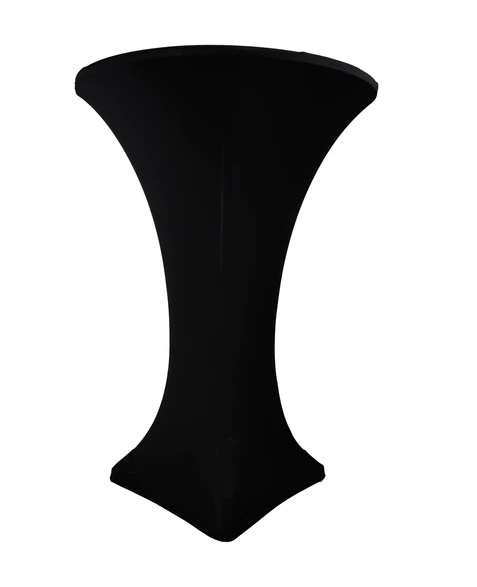 Spandex Cocktail Table Cover - Black