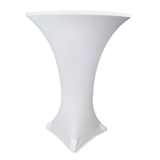 Spandex Cocktail Table Cover - White