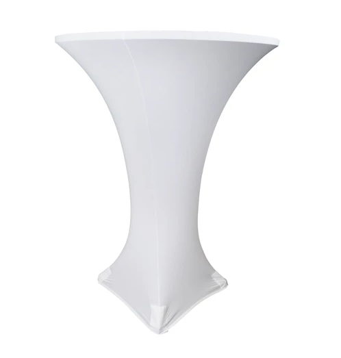 Spandex Cocktail Table Cover - White
