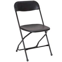 Specialty Chair - Black Folding Chair - Plastic