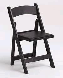 Specialty Chair - Black Folding Padded Garden Chair - Resin