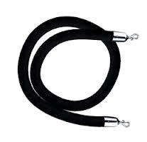 Velvet Rope - Color: Black - 5ft