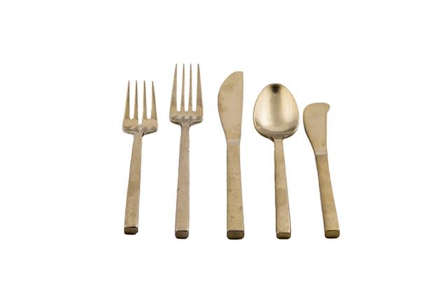 Gold Brushed Dinner Knife (packs of 10)