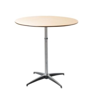 Round Pedestal/Cocktail Table - Adjustable Height - 30in