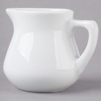 White Porcelain Creamer - 3.5 oz