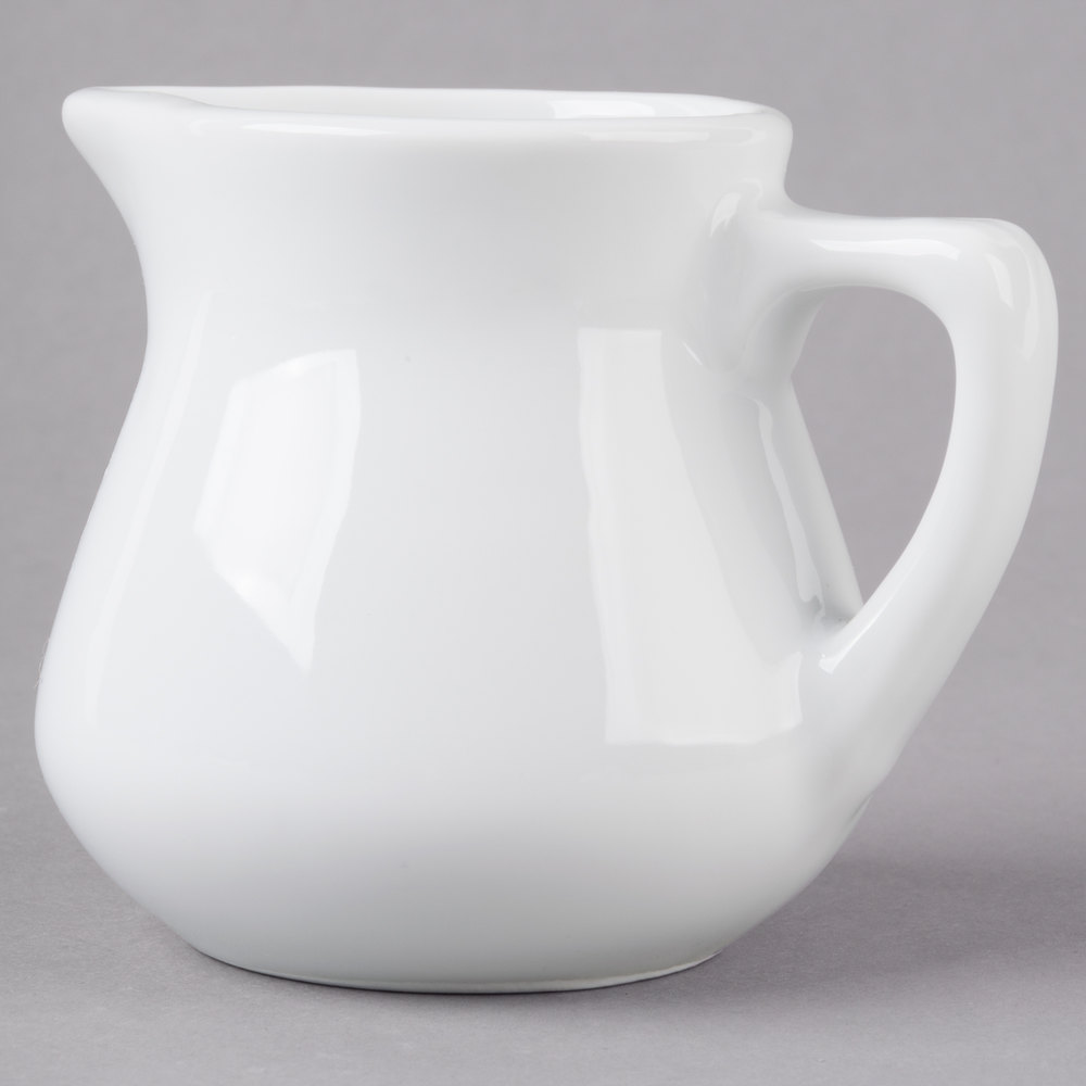 White Porcelain Creamer - 3.5 oz