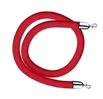 Velvet Rope - Color: Red - 8ft