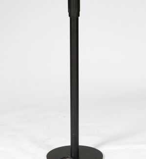 Stanchion with Black Retractable Belt