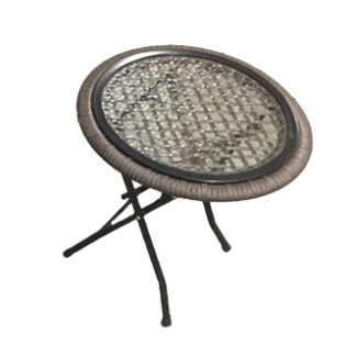Wicker End Table - Round - 24in
