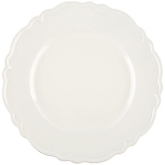 Acrylic Charger - Scalloped - White - 13in (packs of 10)