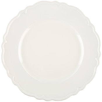 Acrylic Charger - Scalloped - White - 13in (packs of 10)