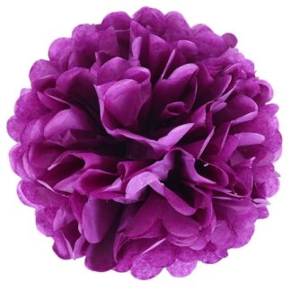 10in Tissue Kissing Ball - Purple
