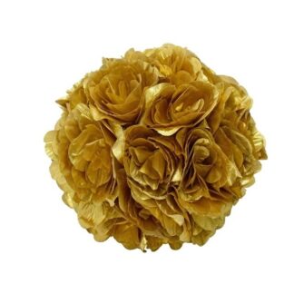 12in Tissue Kissing Ball - Gold