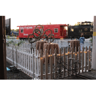 Straight White Wood Fence Panel - Priced Per Panel