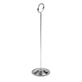 Table Number Reservation Holder - Stainless Steel - 8in