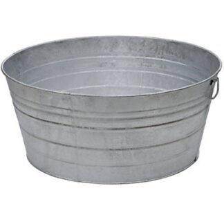 Galvanized Tub Drink Cooler - Large Round
